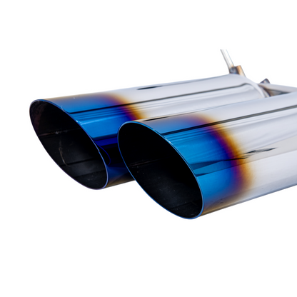 2022-Up Subaru WRX | Boso Muffler Delete Quad Burnt Tips Axle Back Exhaust