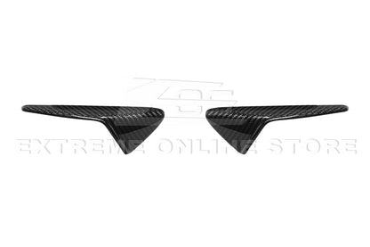 2020-23 Tesla Model 3 & 20-24 Y Carbon Fiber Exterior Door Camera Covers - VENT-780-BKCF