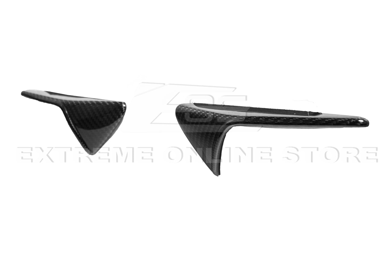 2020-23 Tesla Model 3 & 20-24 Y Carbon Fiber Exterior Door Camera Covers - VENT-780-BKCF
