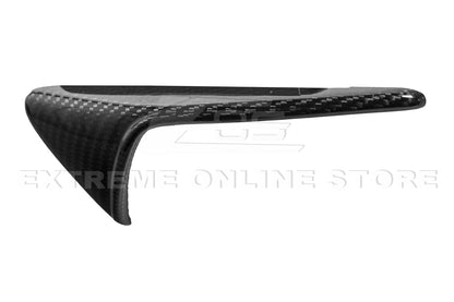 2020-23 Tesla Model 3 & 20-24 Y Carbon Fiber Exterior Door Camera Covers - VENT-780-BKCF