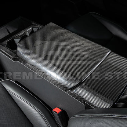 2024-Up Tesla Cybertruck Armrest Cover - VENT-1059-BKCF