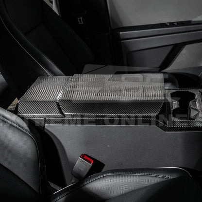 2024-Up Tesla Cybertruck Armrest Cover - VENT-1059-BKCF