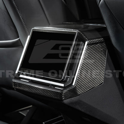 2024-Up Tesla Cybertruck Rear Display Cover - VENT-1061-BKCF