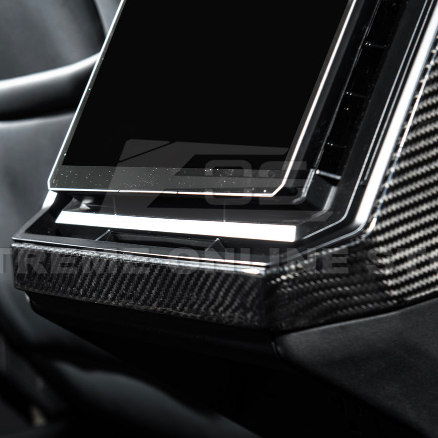 2024-Up Tesla Cybertruck Rear Display Cover - VENT-1061-BKCF