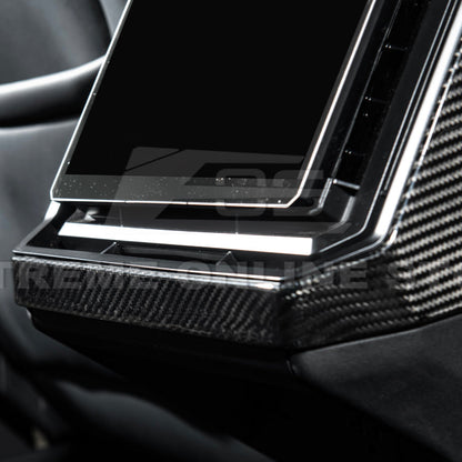 2024-Up Tesla Cybertruck Rear Display Cover - VENT-1061-BKCF