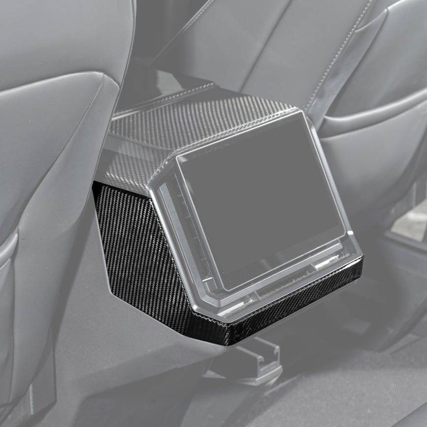 2024-Up Tesla Cybertruck Rear Display Cover - VENT-1061-BKCF