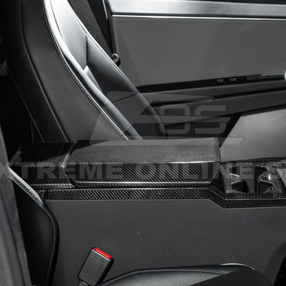 2024-Up Tesla Cybertruck Armrest Cover - VENT-1059-BKCF