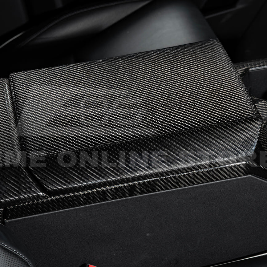 2024-Up Tesla Cybertruck Armrest Cover - VENT-1059-BKCF