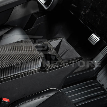 2024-Up Tesla Cybertruck Center Cup Holder Cover - VENT-1062-BKCF