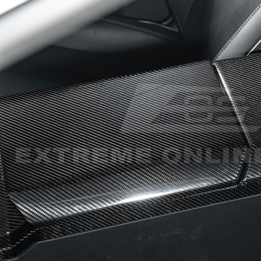 2024-Up Tesla Cybertruck Armrest Cover - VENT-1059-BKCF
