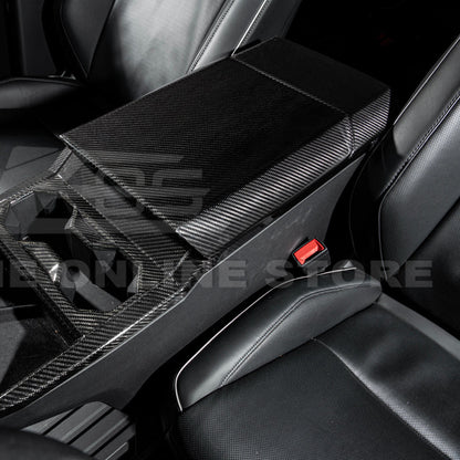 2024-Up Tesla Cybertruck Armrest Cover - VENT-1059-BKCF