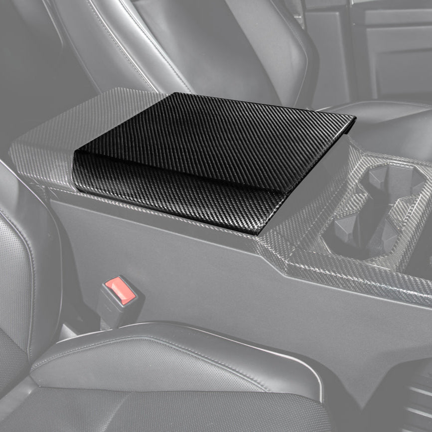 2024-Up Tesla Cybertruck Armrest Cover - VENT-1059-BKCF