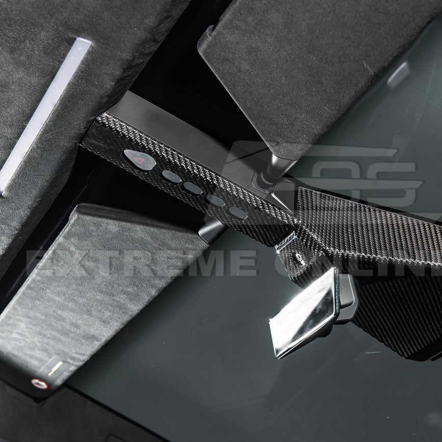 2024-Up Tesla Cybertruck Upper Gear Shift Cover - VENT-1060-BKCF