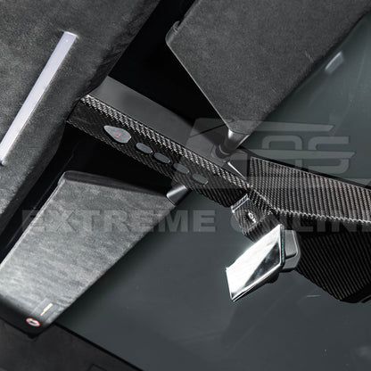 2024-Up Tesla Cybertruck Upper Gear Shift Cover - VENT-1060-BKCF