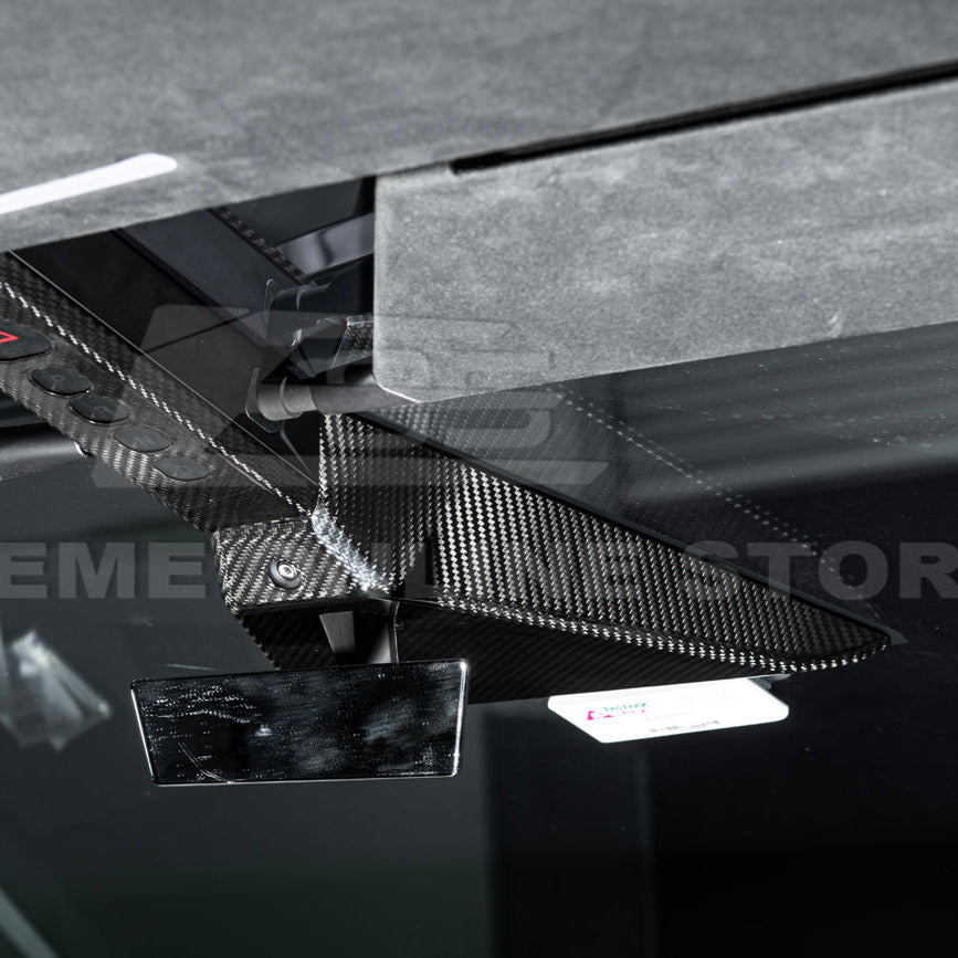 2024-Up Tesla Cybertruck Rear View Mirror Upper Cover - VENT-1063-BKCF