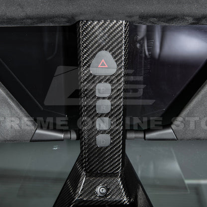 2024-Up Tesla Cybertruck Upper Gear Shift Cover - VENT-1060-BKCF