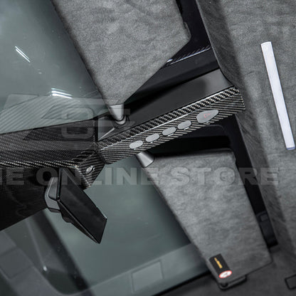 2024-Up Tesla Cybertruck Upper Gear Shift Cover - VENT-1060-BKCF