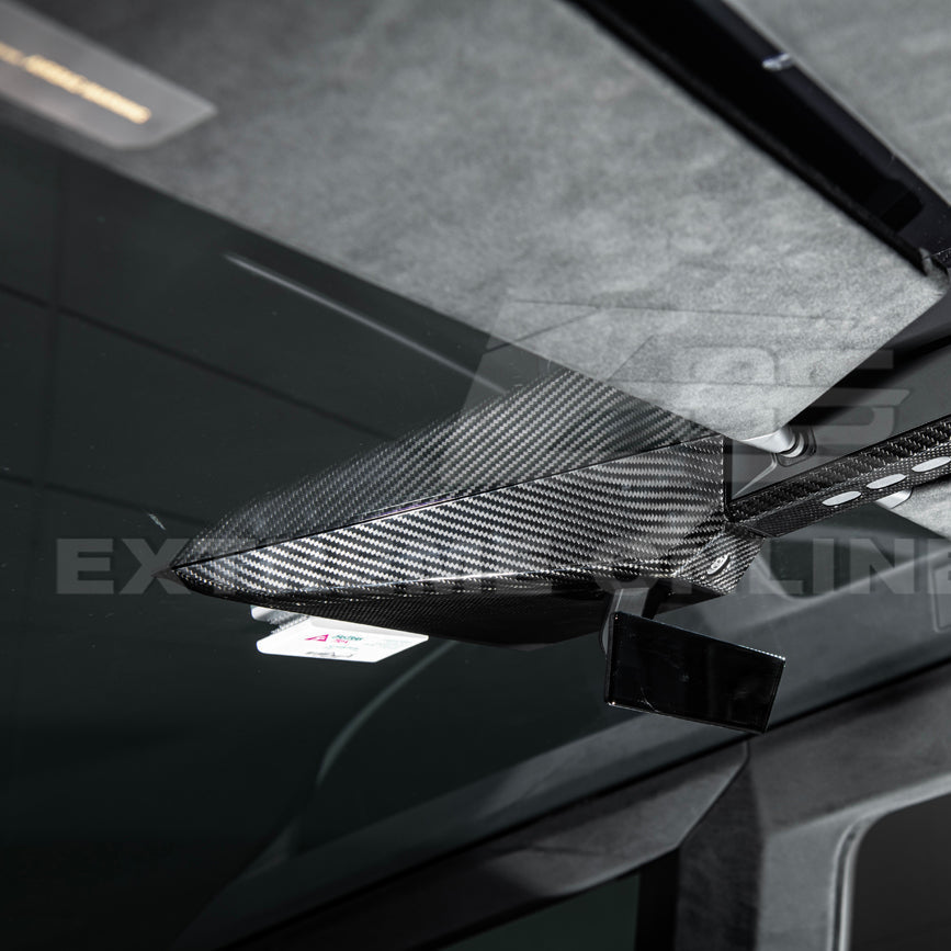 2024-Up Tesla Cybertruck Rear View Mirror Upper Cover - VENT-1063-BKCF