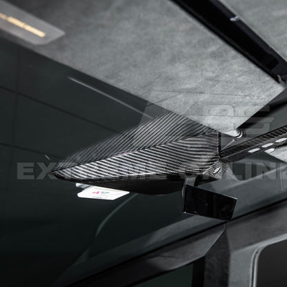2024-Up Tesla Cybertruck Rear View Mirror Upper Cover - VENT-1063-BKCF