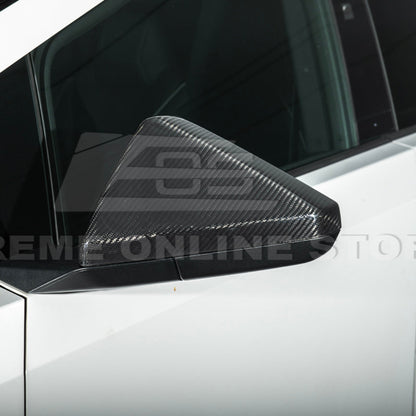 2024-Up Tesla Cybertruck Side Mirror Covers Pair - MC-1057-BKCF
