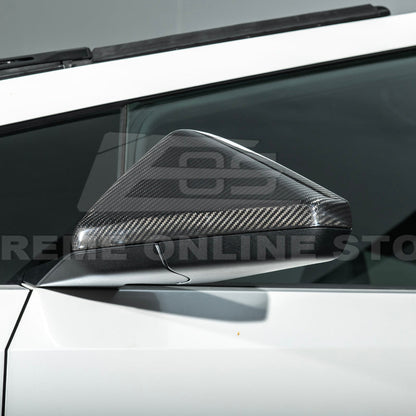 2024-Up Tesla Cybertruck Side Mirror Covers Pair - MC-1057-BKCF