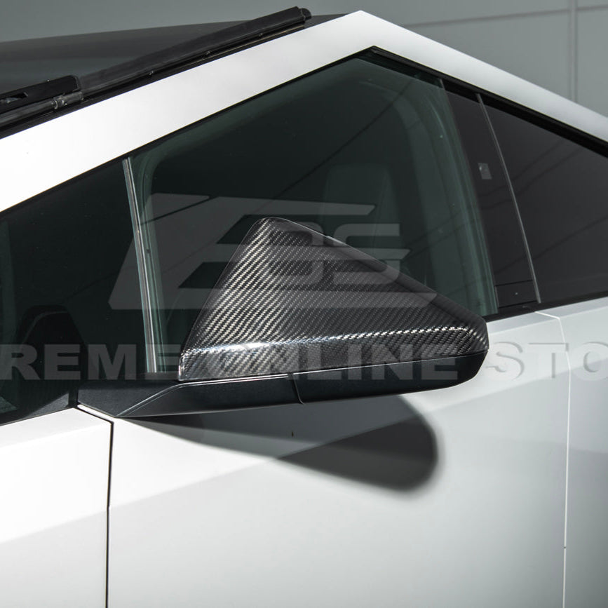 2024-Up Tesla Cybertruck Side Mirror Covers Pair - MC-1057-BKCF