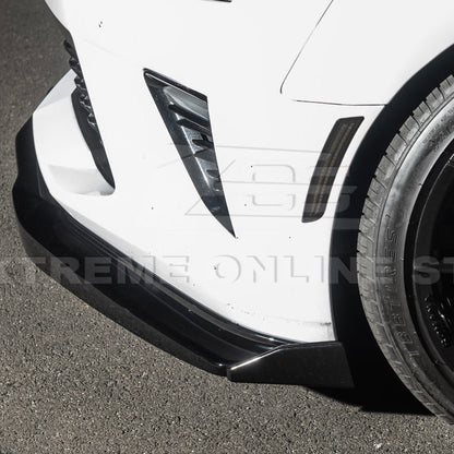 2016-Up Camaro SS | T6 Style Front Lip Splitter w/ Side End Cap