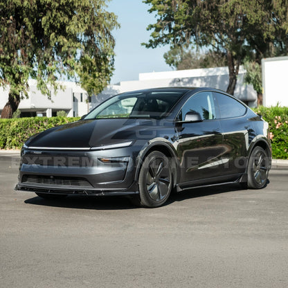 2025-Up Tesla Model YTrack Style Side Skirts Rocker Panel Pair - SS-1291-ABS