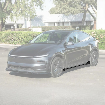2025-Up Tesla Model YTrack Style Side Skirts Rocker Panel Pair - SS-1291-ABS