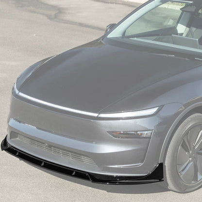 2025-Up Tesla Model Y Track Style 4 Pcs Front Bumper Lip Splitter - FLIP-1290-ABS