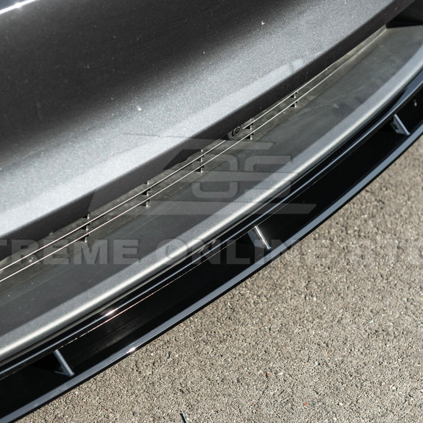 2025-Up Tesla Model Y Track Style Front Lip Side Skirts Kit - FLIP-1290-ABS_SS-1291-ABS
