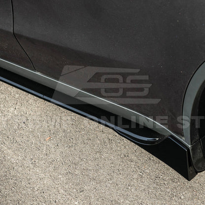 2025-Up Tesla Model YTrack Style Side Skirts Rocker Panel Pair - SS-1291-ABS