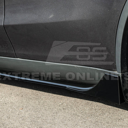2025-Up Tesla Model YTrack Style Side Skirts Rocker Panel Pair - SS-1291-ABS