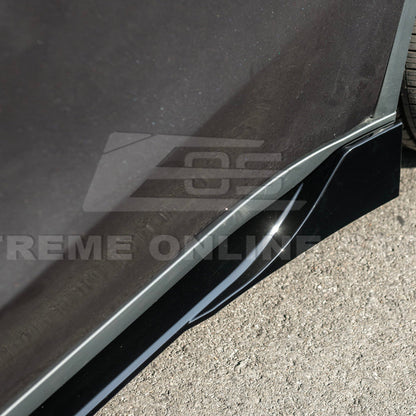 2025-Up Tesla Model YTrack Style Side Skirts Rocker Panel Pair - SS-1291-ABS