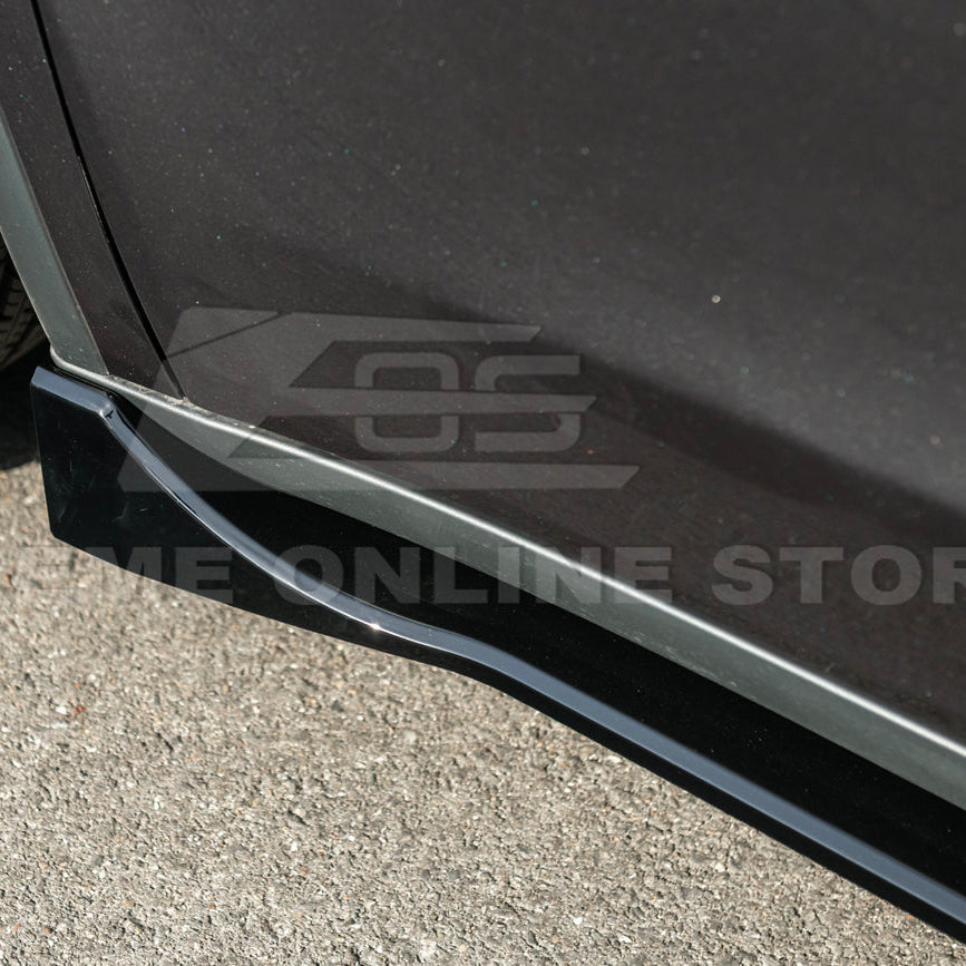 2025-Up Tesla Model YTrack Style Side Skirts Rocker Panel Pair - SS-1291-ABS