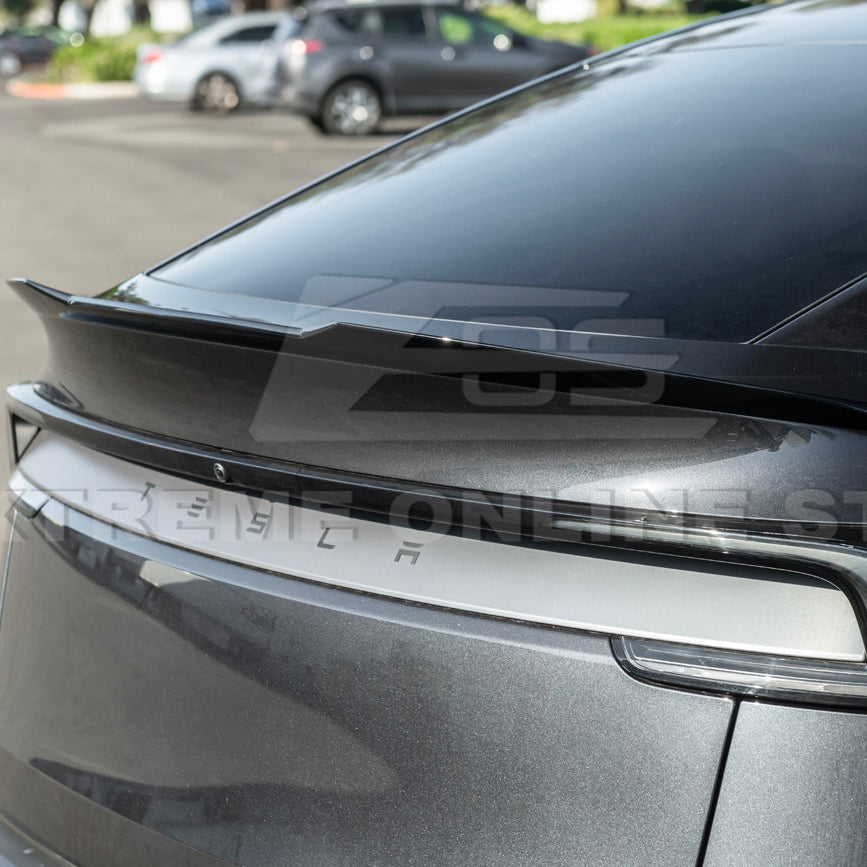 2025-Up Tesla Model Y Track Style Rear Trunk Wing Spoiler - SPOILER-1293-ABS