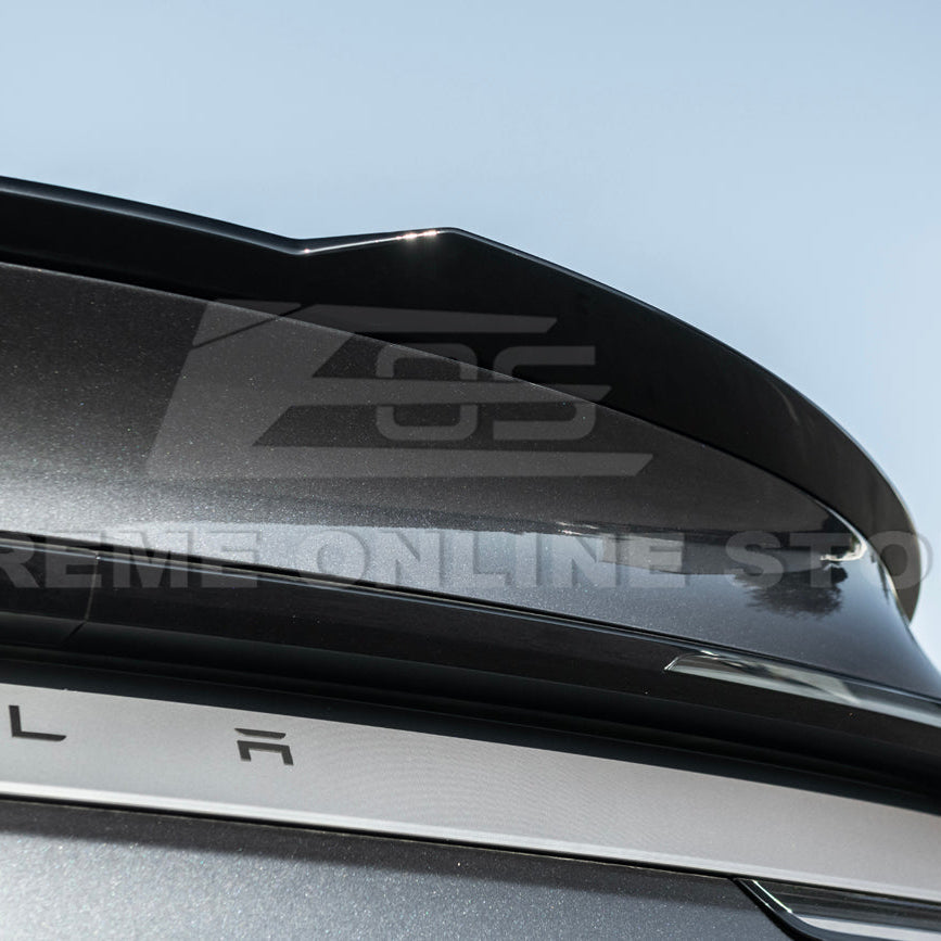 2025-Up Tesla Model Y Track Style Rear Trunk Wing Spoiler - SPOILER-1293-ABS