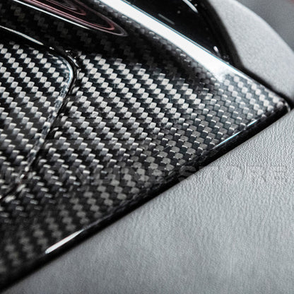 Corvette C8 DRY CARBON FIBER Center Console w/ Switch Trim Cover
