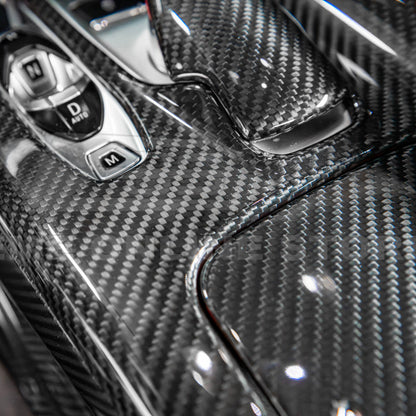 Corvette C8 DRY CARBON FIBER Center Console w/ Switch Trim Cover