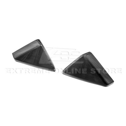 2024-Up Tesla Cybertruck Side Mirror Covers Pair - MC-1057-BKCF
