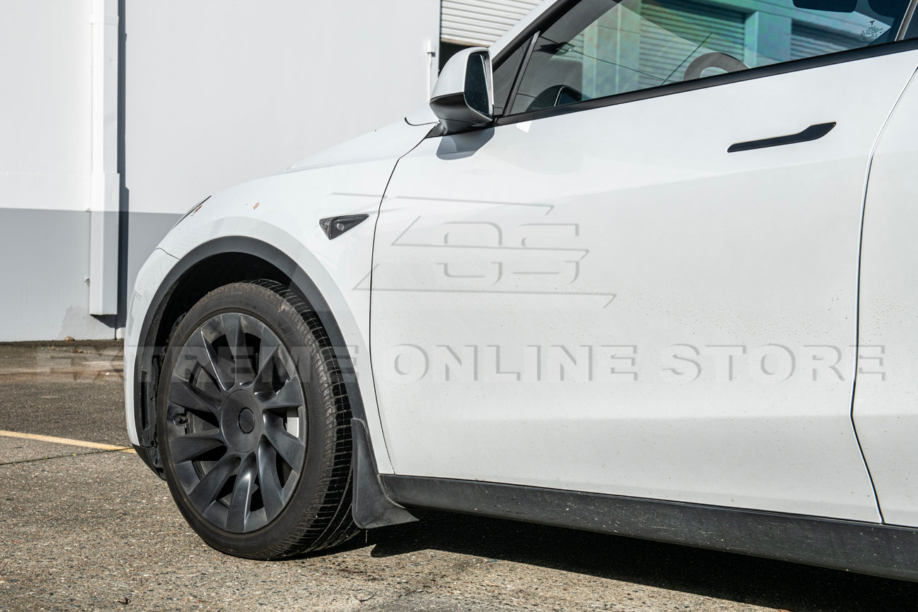 2020-23 Tesla Model 3 & 20-24 Y Carbon Fiber Exterior Door Camera Covers - VENT-780-BKCF