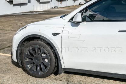 2020-23 Tesla Model 3 & 20-24 Y Carbon Fiber Exterior Door Camera Covers - VENT-780-BKCF