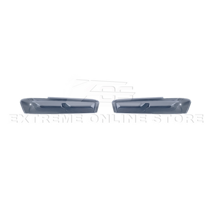 2016-18 Chevrolet Camaro SMOKE TINTED Rear Tail Light Trim Bezel Cover Pair