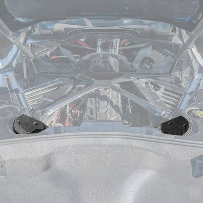 Chevrolet Corvette C8 DRY CARBON FIBER Engine Bay Struct Covers