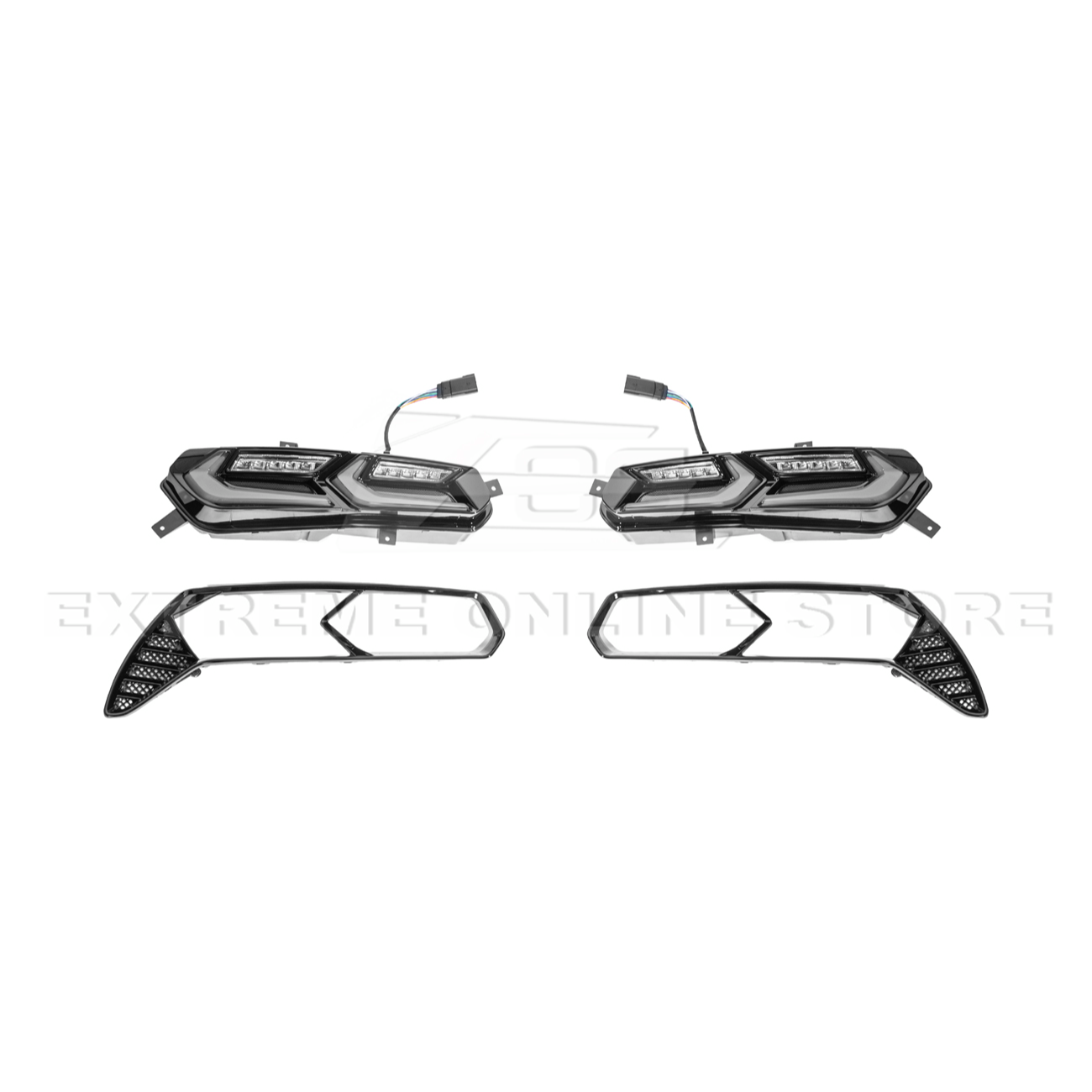 2014-19 Corvette C7 Smoke / Clear Lens Rear Taillight