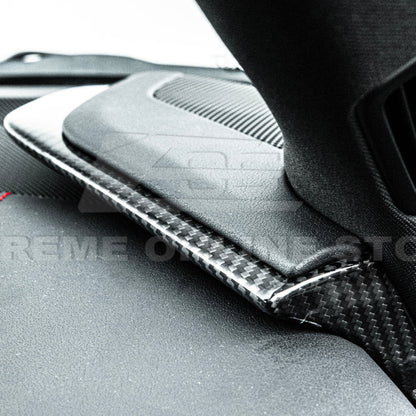 Corvette C8 DRY CARBON FIBER Upper Dash Pad Trim Kit