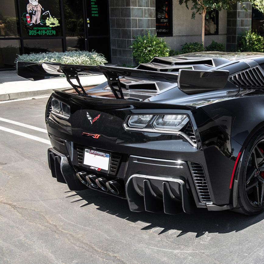 Corvette C7 ZR1 DRY Carbon Fiber Rear Wing Spoiler