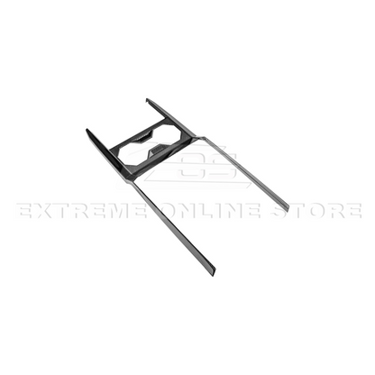 2024-Up Tesla Cybertruck Center Cup Holder Cover - VENT-1062-BKCF