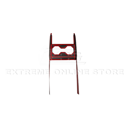 2024-Up Tesla Cybertruck Center Cup Holder Cover - VENT-1062-BKCF