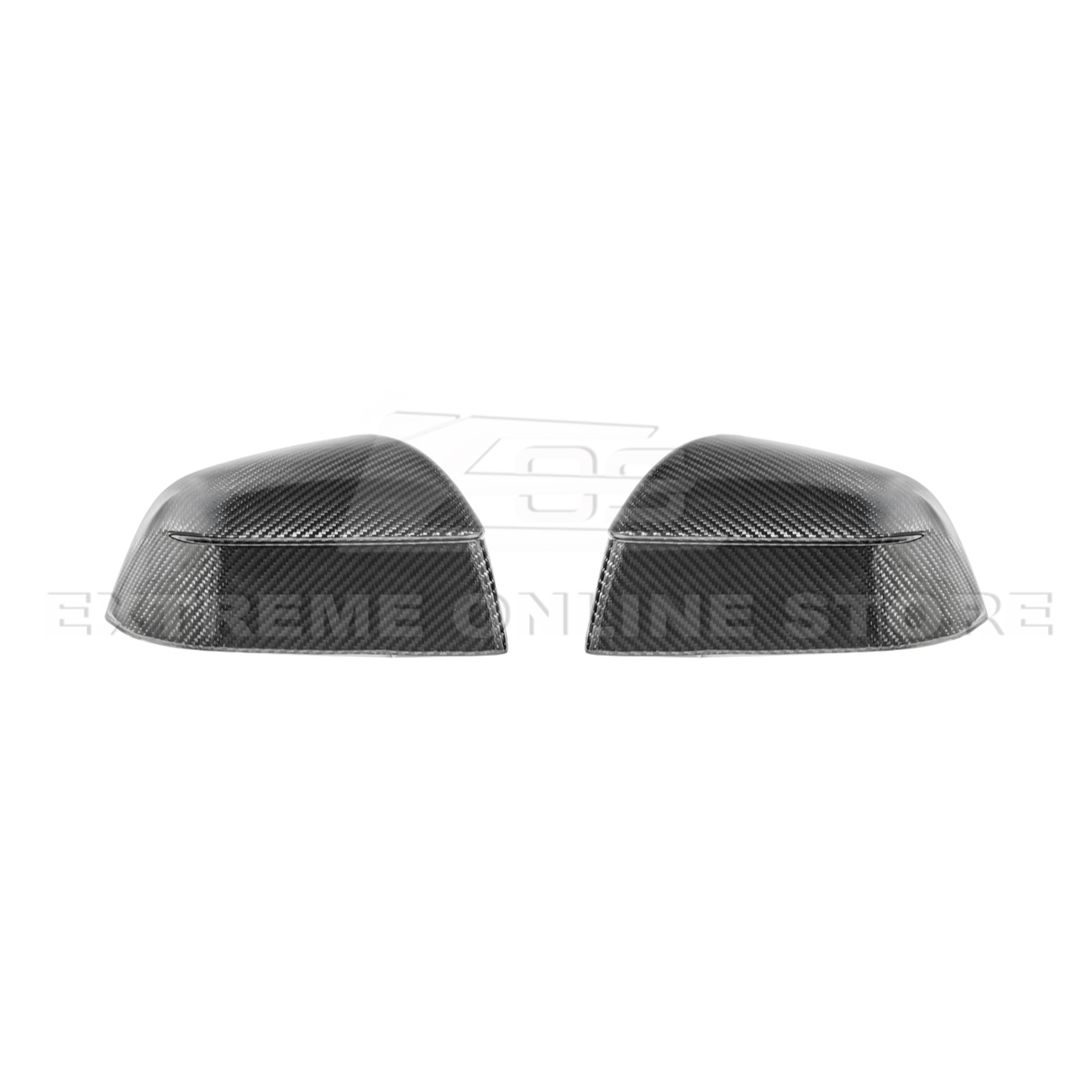 2025-Up Tesla Model Y Dry Carbon Fiber Tape On Side Mirror Cap Covers Pair - MC-1281-BKCF